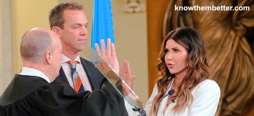 Kristi Noem is taking Oath as Governor of South Dakota
