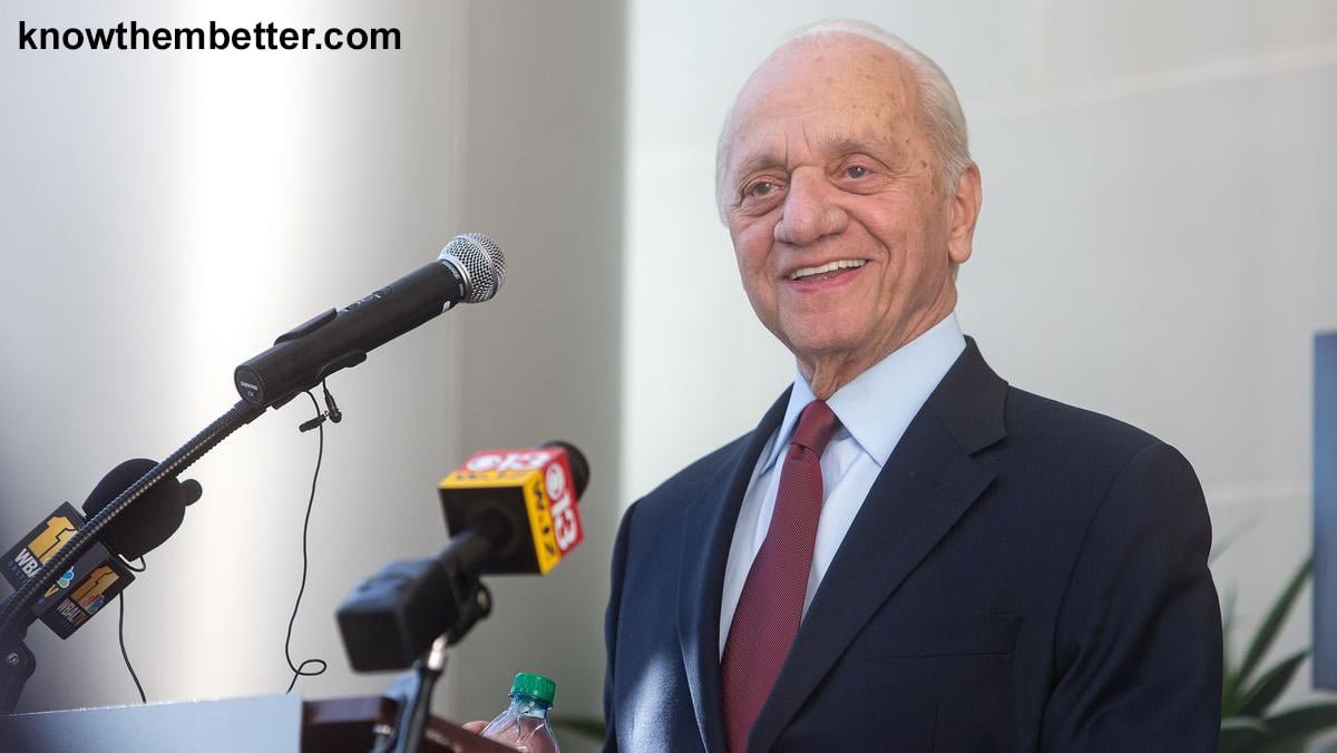 Peter Angelos giving interview